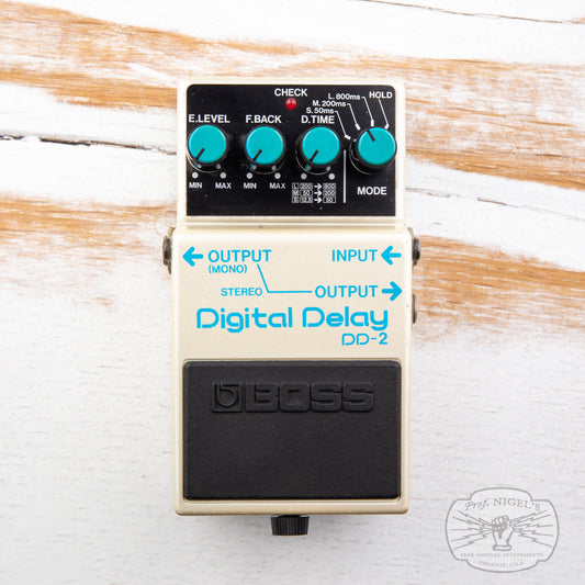 Boss DD-2 Digital Delay MIJ (Blue Label) 1985 Long Chip Vintage Made in Japan