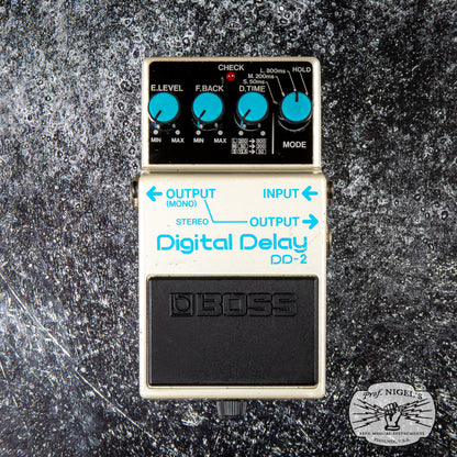 Boss DD-2 Digital Delay MIJ (Blue Label) 1985 Long Chip Vintage Made in Japan