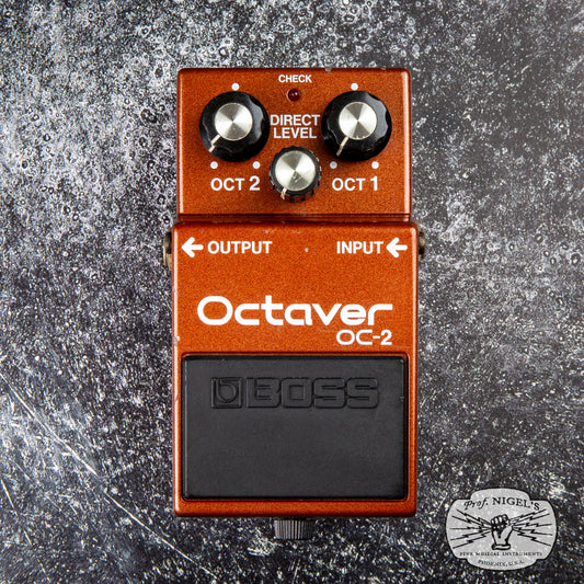 Boss OC-2 Octaver MIJ Black Label 1982 Vintage Made in Japan