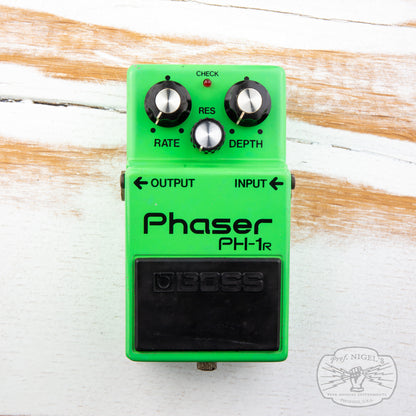 1981 Early Silver Screw w/ Box Boss PH-1R Phaser Black Label Vintage MIJ Made in Japan