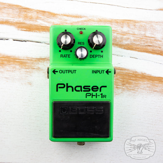 1981 Early Silver Screw w/ Box Boss PH-1R Phaser Black Label Vintage MIJ Made in Japan
