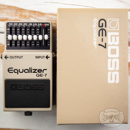 Boss GE-7 Equalizer MIJ Black Label 1984 Vintage Made in Japan