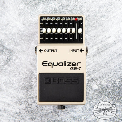 Boss GE-7 Equalizer MIJ Black Label 1990 Vintage Made in Japan