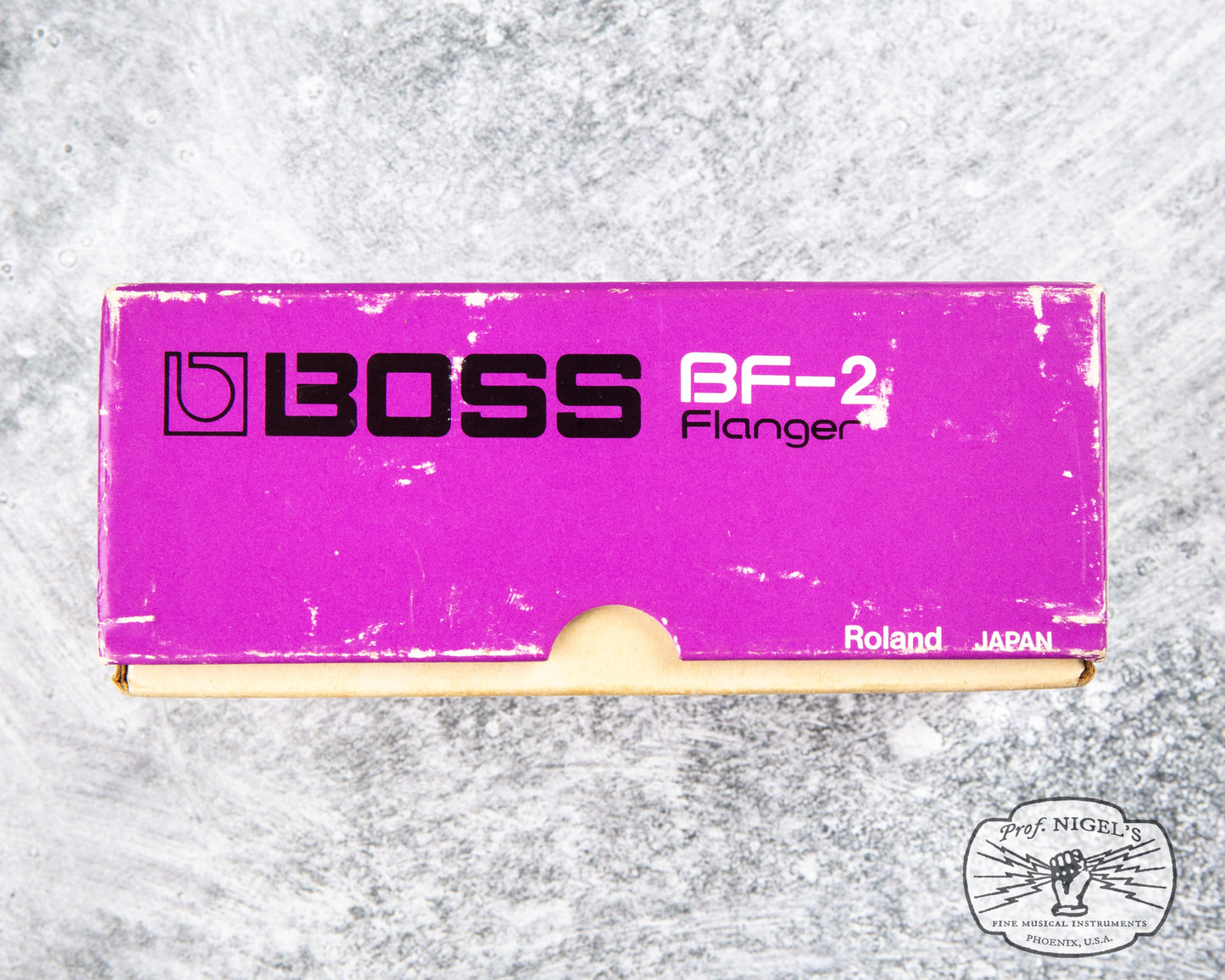 Boss BF-2 Silver Screw Flanger w/ Box (Black Label) 1980 MIJ Made in Japan