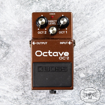 Boss MIJ OC-2 Octave w/ Box Black Label 1987 Vintage Made in Japan