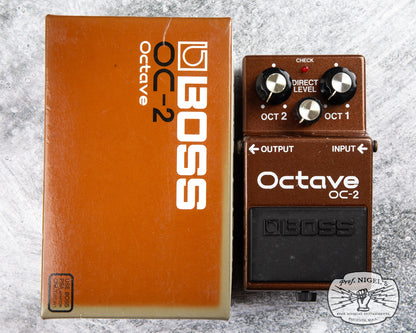 Boss MIJ OC-2 Octave w/ Box Black Label 1987 Vintage Made in Japan