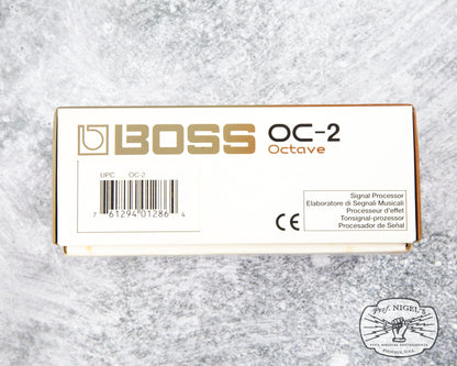 Boss MIJ OC-2 Octave w/ Box Black Label 1987 Vintage Made in Japan