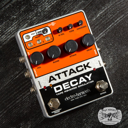 Attack Decay Tape Reverse Simulator and Volume Envelope Pedal