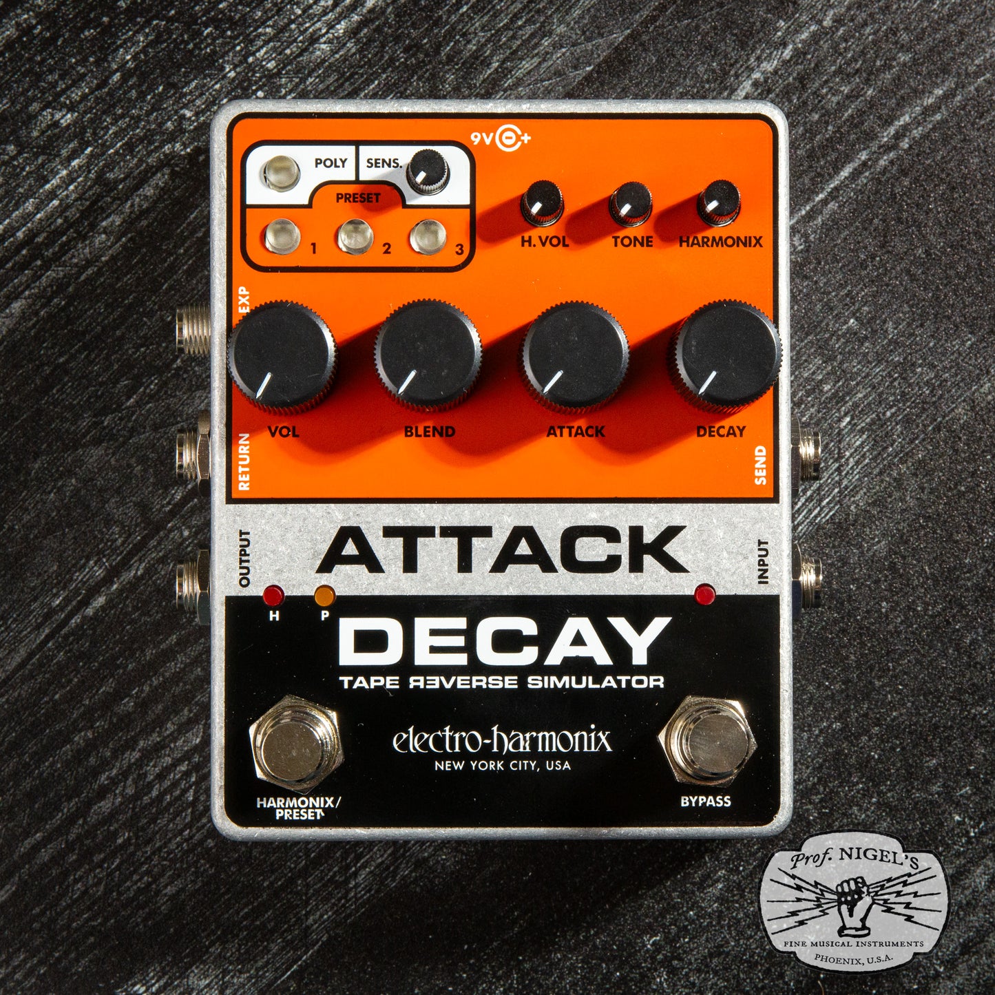 Attack Decay Tape Reverse Simulator and Volume Envelope Pedal