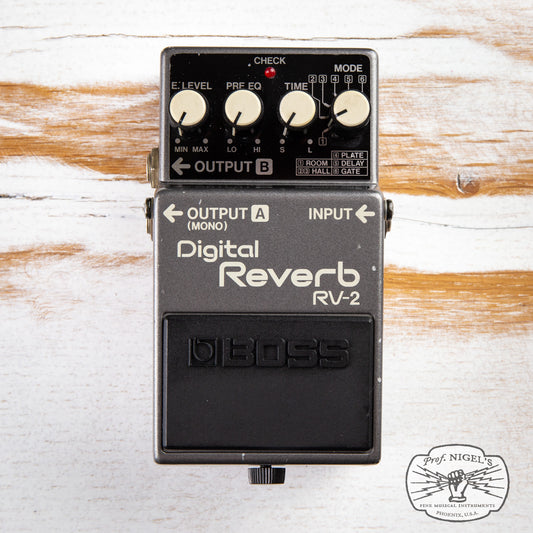 Boss RV-2 Digital Reverb (Dark Gray Label) MIJ Made in Japan