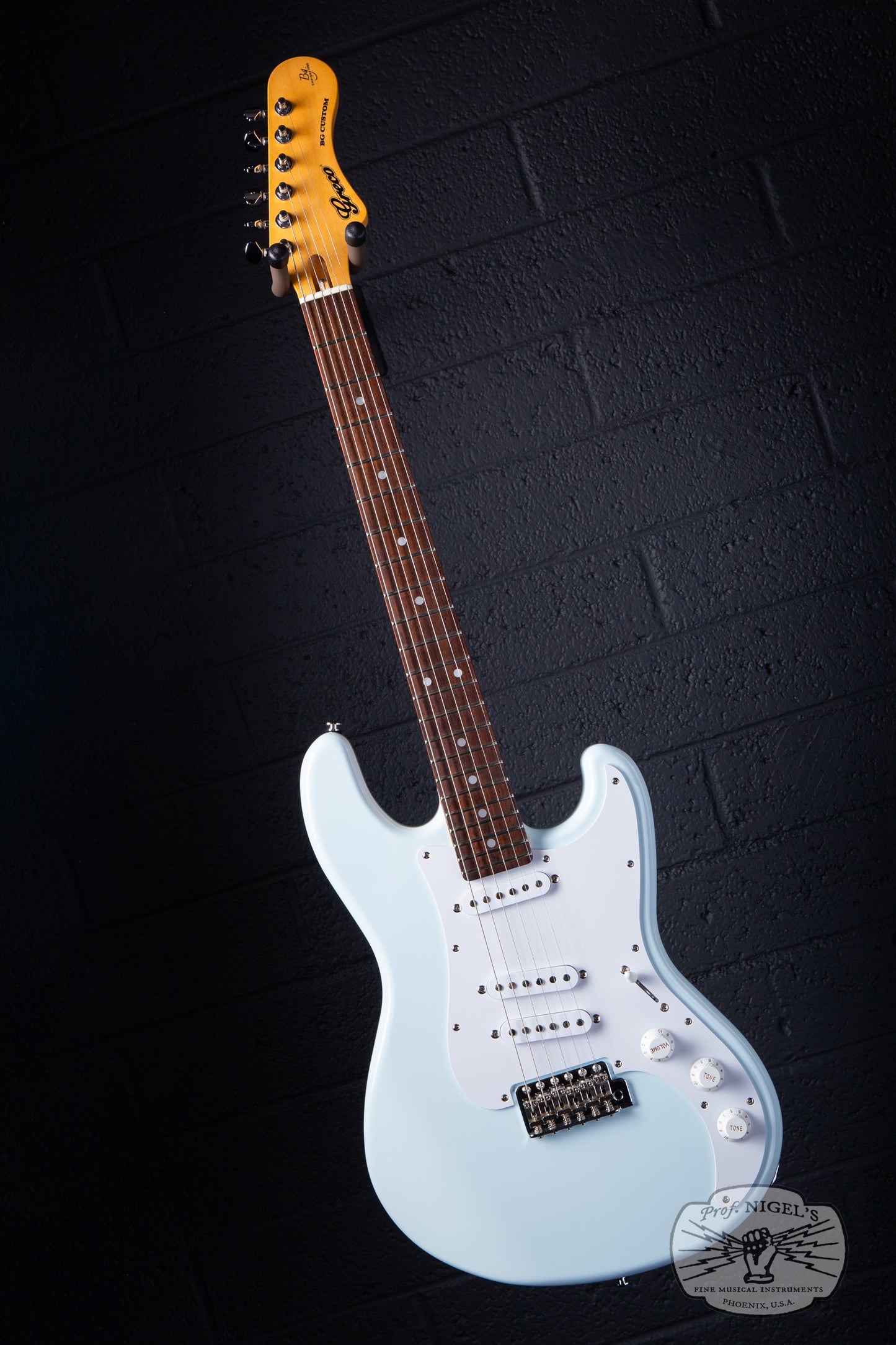 Greco BG Custom Electric Guitar – Blue White – Made in Japan