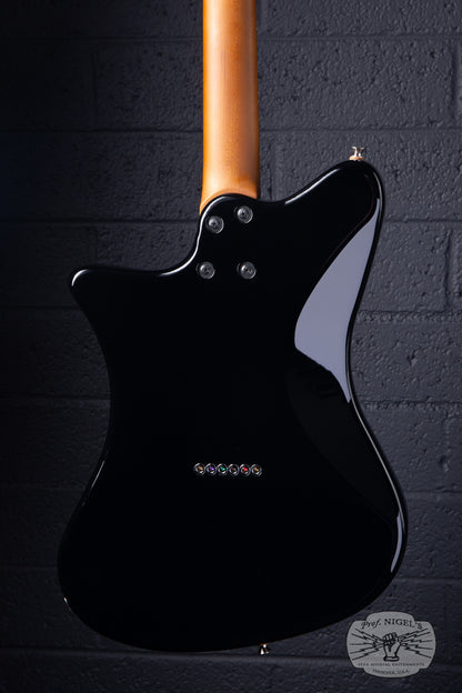 RYOGA Skater-STD/RP90 Electric Guitar – Black w/ Tort Pickguard