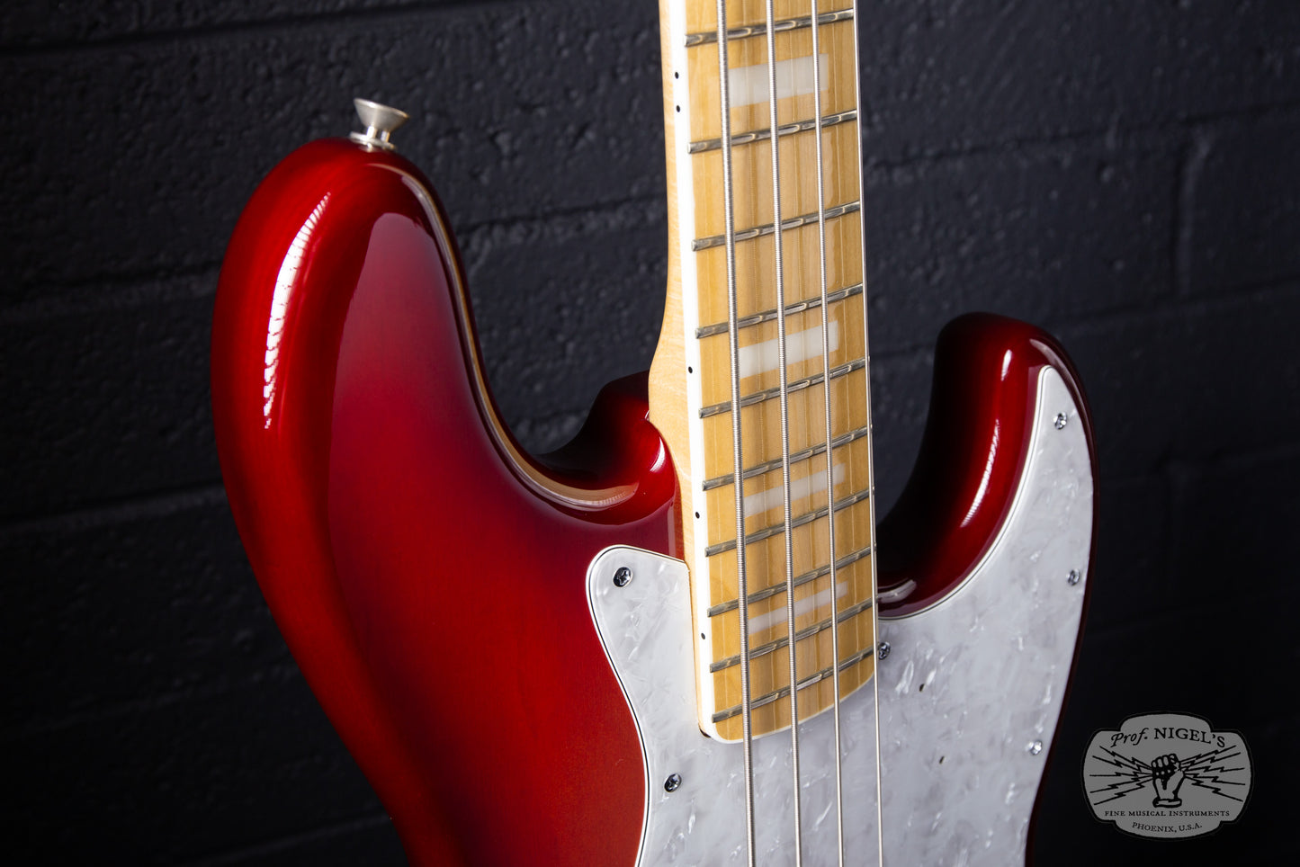 Tokai AJB118 Jazz Bass MIJ Trans Red Burst Ash Lightweight 8lb