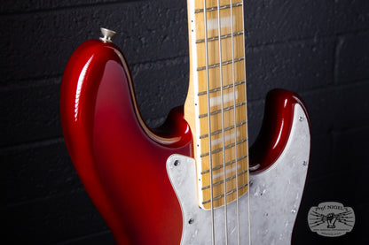 Tokai AJB118 Jazz Bass MIJ Trans Red Burst Ash Lightweight 8lb