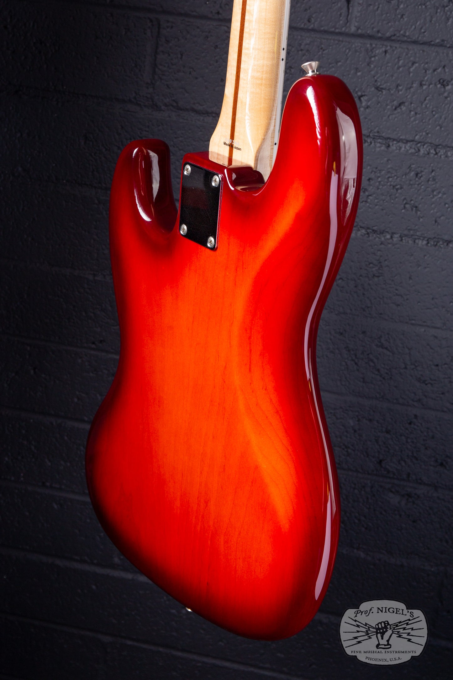 Tokai AJB118 Jazz Bass MIJ Trans Red Burst Ash Lightweight 8lb
