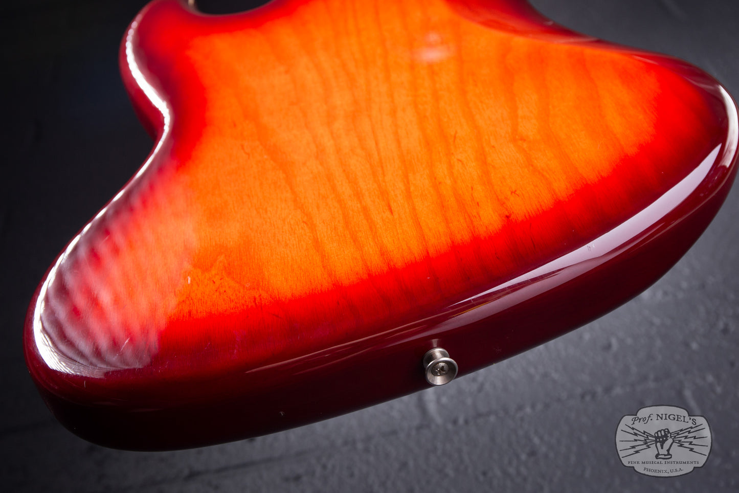 Tokai AJB118 Jazz Bass MIJ Trans Red Burst Ash Lightweight 8lb
