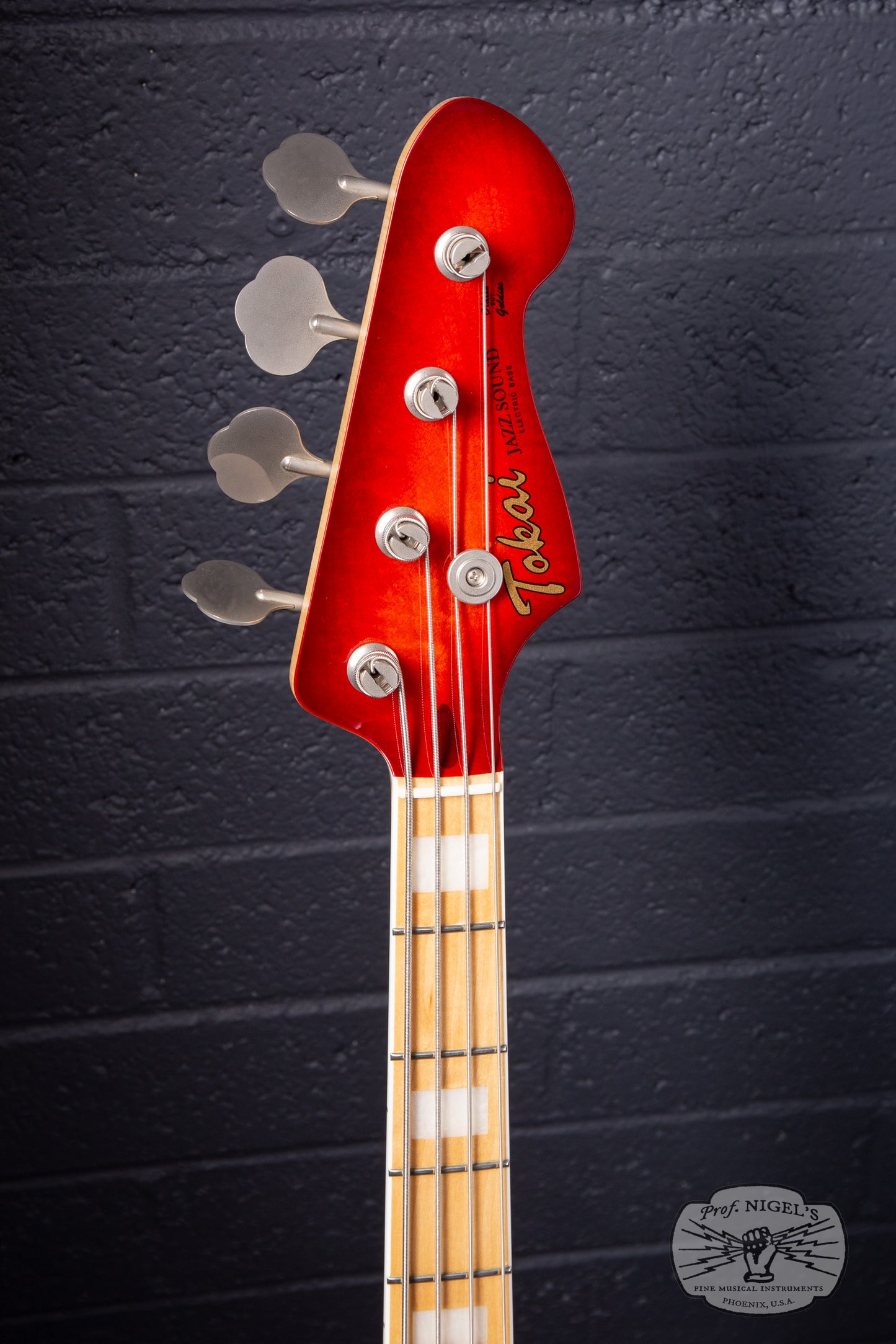 Tokai AJB118 Jazz Bass MIJ Trans Red Burst Ash Lightweight 8lb