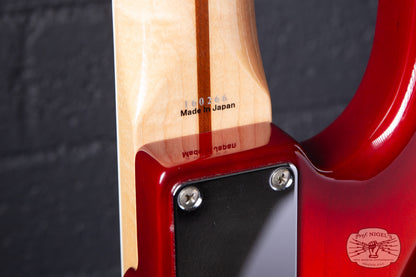 Tokai AJB118 Jazz Bass MIJ Trans Red Burst Ash Lightweight 8lb