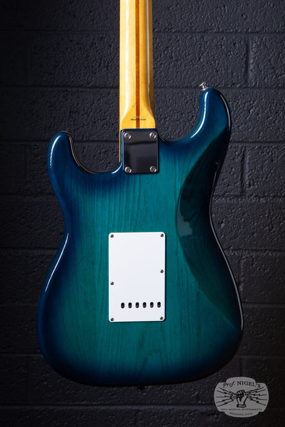 Tokai AST-108 S-Style MIJ Blue Burst Transparent Ash Rosewood Alnico 2 Made in Japan