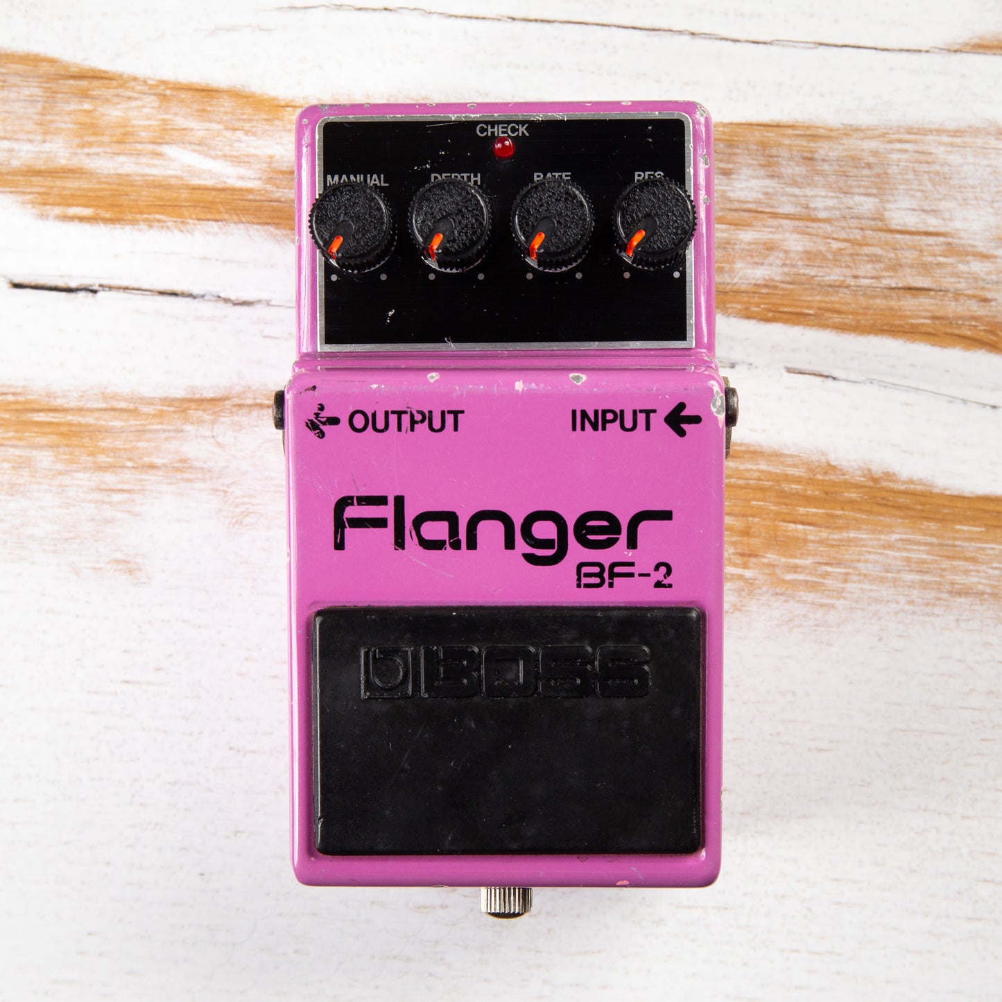 Boss BF-2 Silver Screw Flanger (Black Label) MIJ Made in Japan