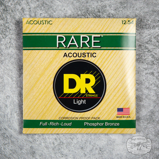 RARE 12-54 Light Single Packs Phosphor Bronze Round Core Acoustic Guitar Strings