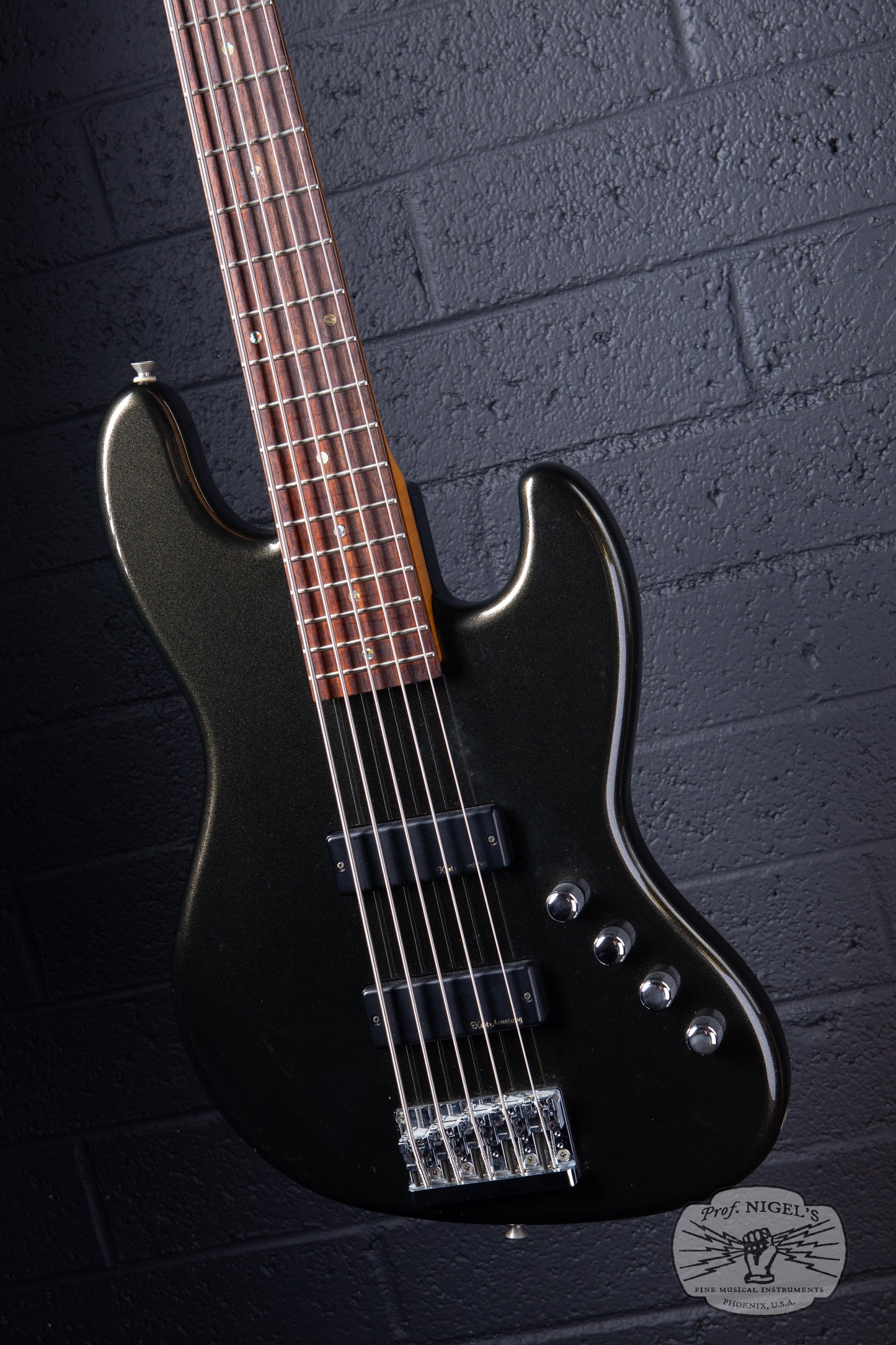 History GH-BJ5 5-String Bass – Black Metallic – Made in Japan (2001) Fujigen