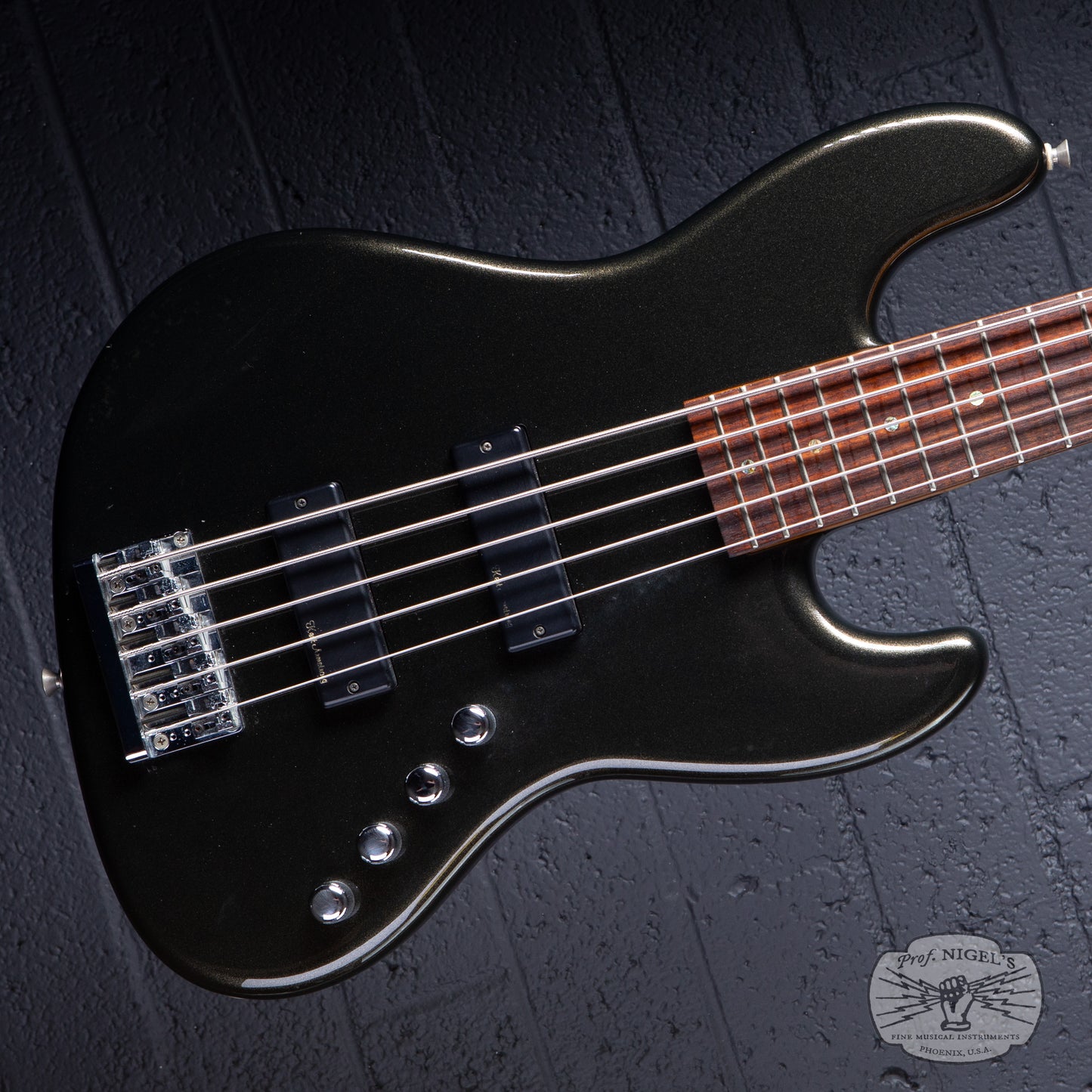 History GH-BJ5 5-String Bass – Black Metallic – Made in Japan (2001) Fujigen