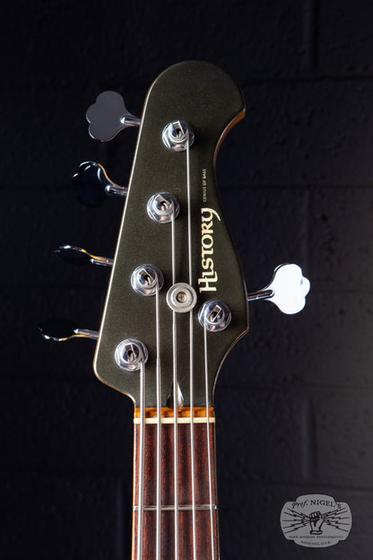 History GH-BJ5 5-String Bass – Black Metallic – Made in Japan (2001) Fujigen
