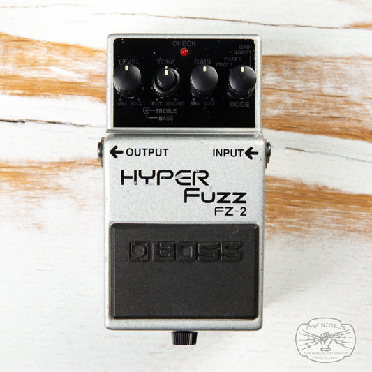 Boss FZ-2 Hyper Fuzz Effects Pedal MIT Silver Label