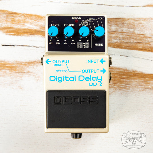 Boss DD-2 Digital Delay MIJ (Blue Label) Long Chip Vintage Made in Japan