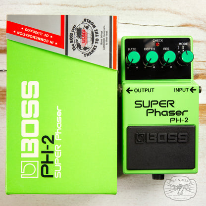 Boss PH-2 Super Phaser MIJ Black Label w/ Box Made in Japan