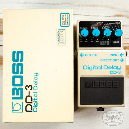 Boss DD-3 Digital Delay w/ Box Long Chip MIJ Blue Label Made in Japan