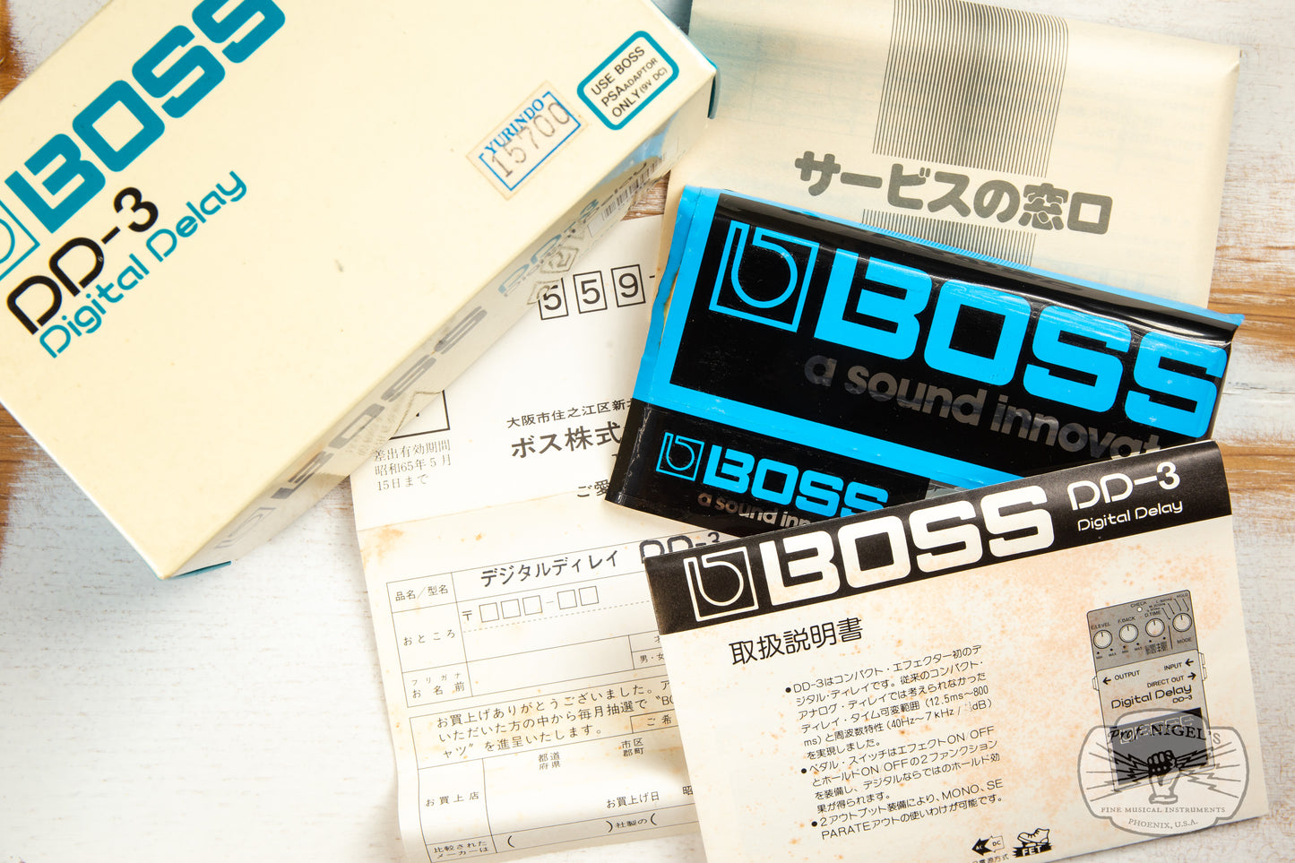 Boss DD-3 Digital Delay w/ Box Long Chip MIJ Blue Label Made in Japan