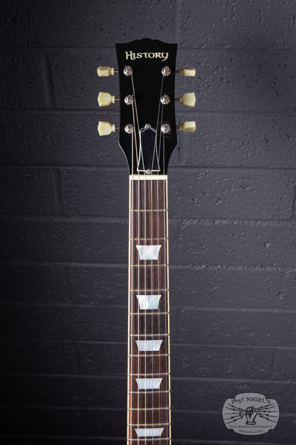 History TH-LS Lemon Drop Burst MIJ Fujigen Lacquer LP-Style w/ Heritage Wood LDB