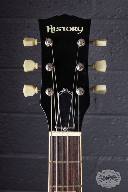 History TH-LS Lemon Drop Burst MIJ Fujigen Lacquer LP-Style w/ Heritage Wood LDB