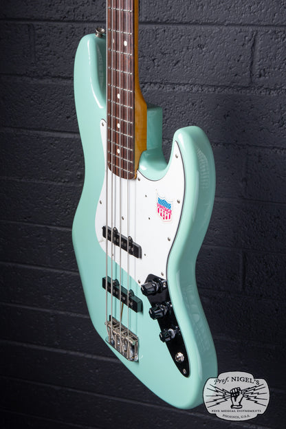 Fender Japan JB62-US Jazz Bass Sonic Blue – US Pickups Flame Maple Neck CIJ