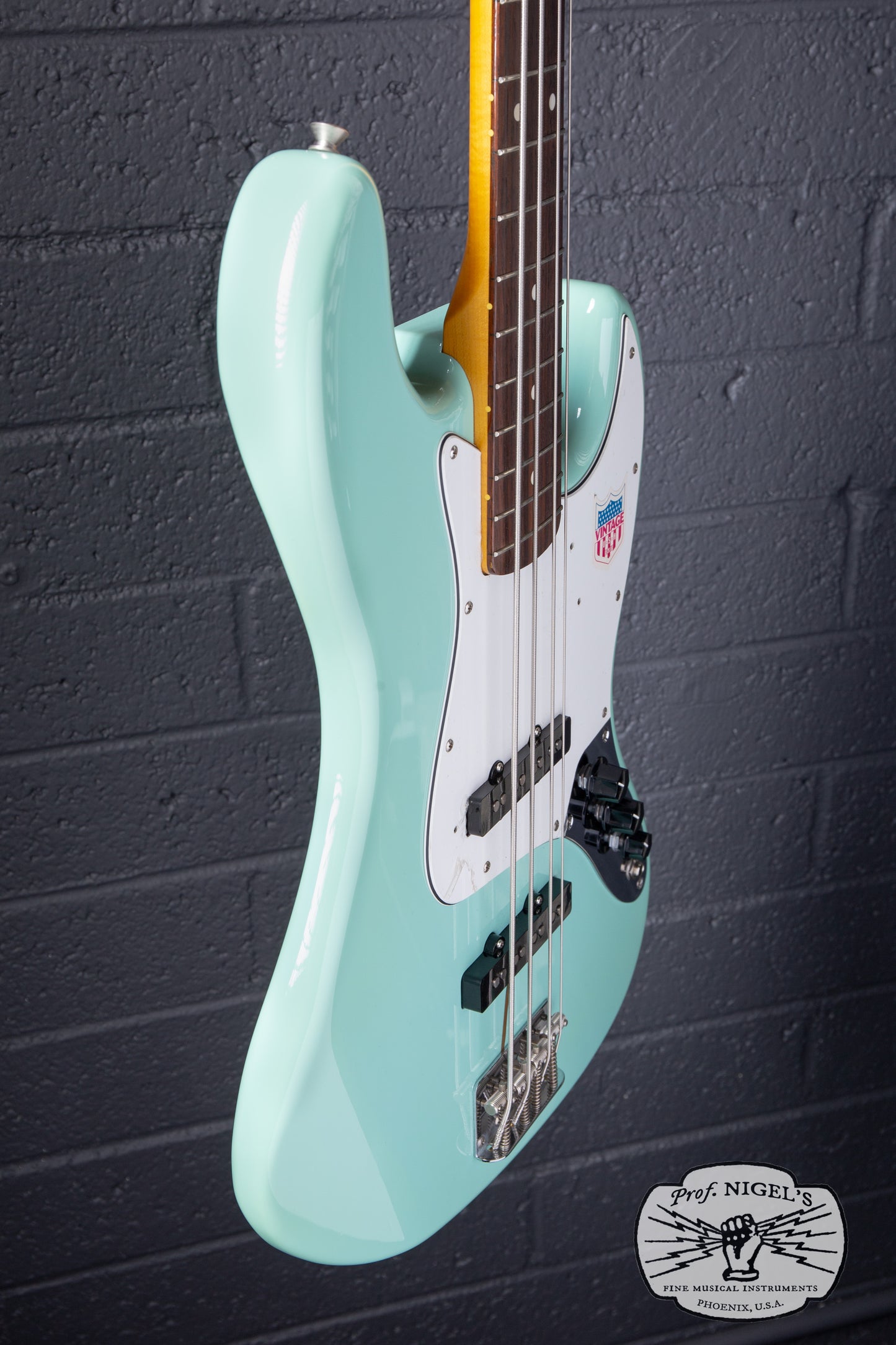 Fender Japan JB62-US Jazz Bass Sonic Blue – US Pickups Flame Maple Neck CIJ