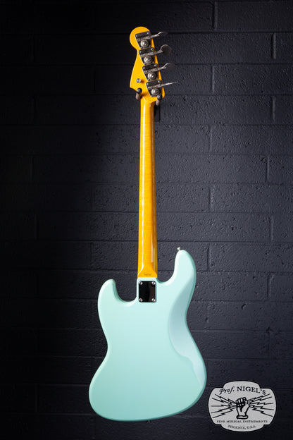 Fender Japan JB62-US Jazz Bass Sonic Blue – US Pickups Flame Maple Neck CIJ