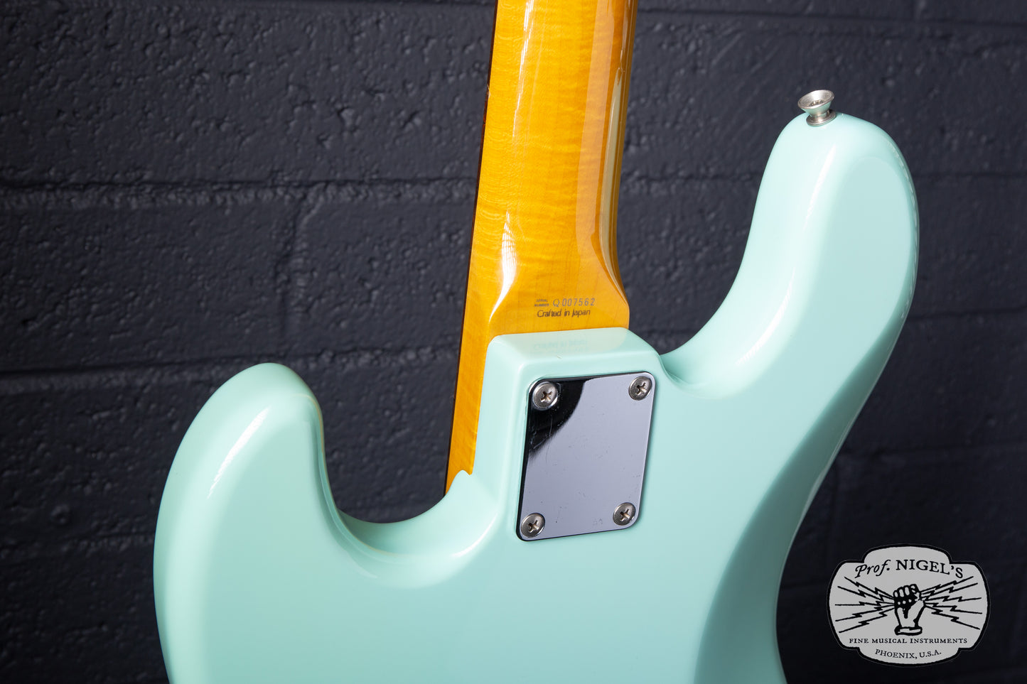 Fender Japan JB62-US Jazz Bass Sonic Blue – US Pickups Flame Maple Neck CIJ
