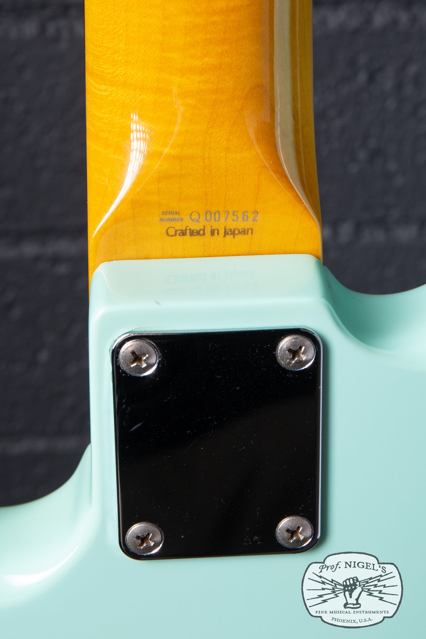 Fender Japan JB62-US Jazz Bass Sonic Blue – US Pickups Flame Maple Neck CIJ