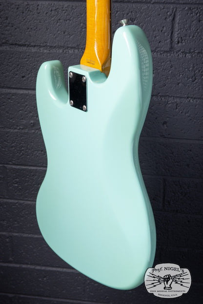Fender Japan JB62-US Jazz Bass Sonic Blue – US Pickups Flame Maple Neck CIJ