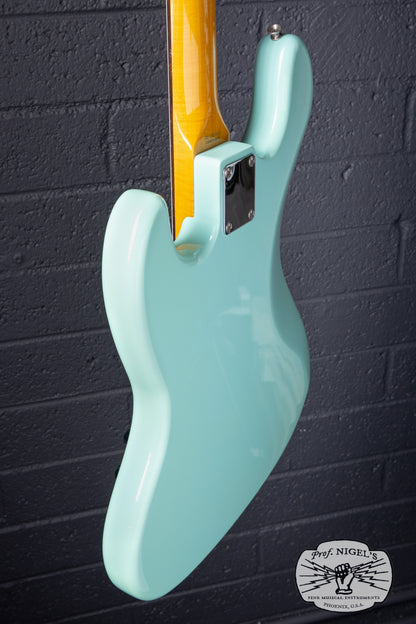 Fender Japan JB62-US Jazz Bass Sonic Blue – US Pickups Flame Maple Neck CIJ