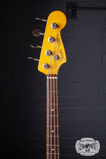 Fender Japan JB62-US Jazz Bass Sonic Blue – US Pickups Flame Maple Neck CIJ