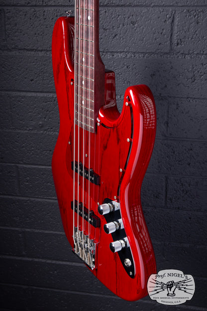 Momose MJ2-PH Jazz Bass – Purpleheart Neck – Burner Ash MIJ