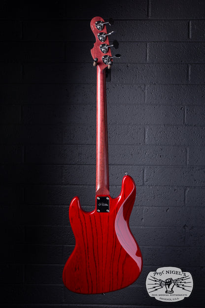 Momose MJ2-PH Jazz Bass – Purpleheart Neck – Burner Ash MIJ
