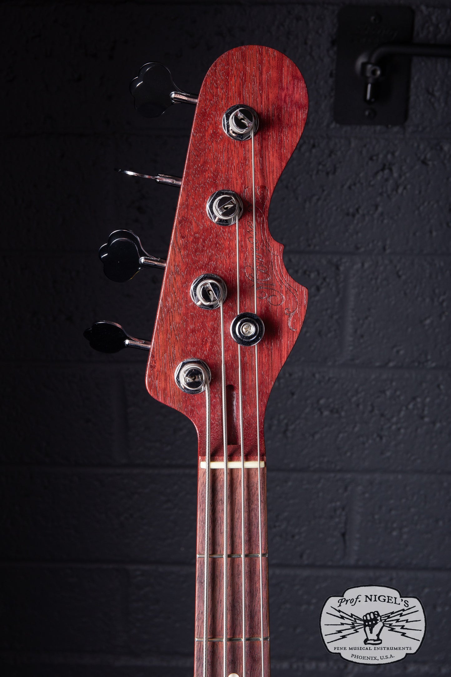 Momose MJ2-PH Jazz Bass – Purpleheart Neck – Burner Ash MIJ