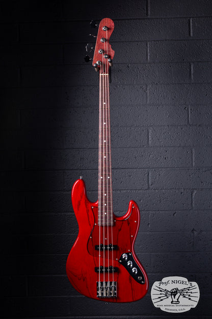 Momose MJ2-PH Jazz Bass – Purpleheart Neck – Burner Ash MIJ