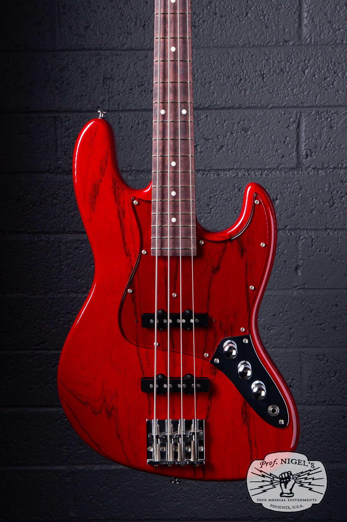 Momose MJ2-PH Jazz Bass – Purpleheart Neck – Burner Ash MIJ