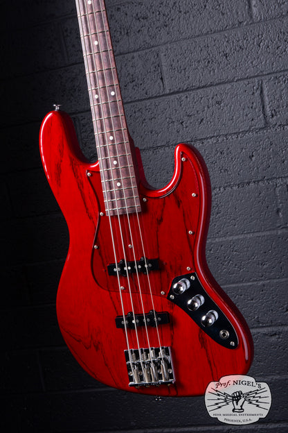 Momose MJ2-PH Jazz Bass – Purpleheart Neck – Burner Ash MIJ