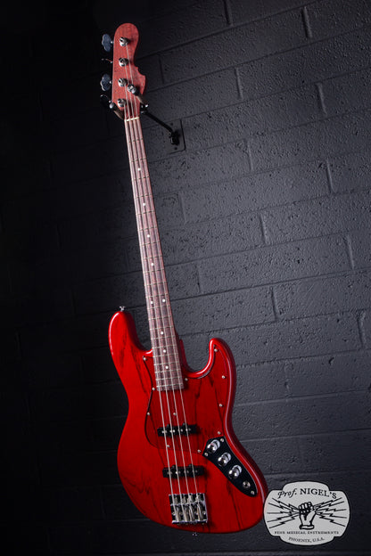 Momose MJ2-PH Jazz Bass – Purpleheart Neck – Burner Ash MIJ